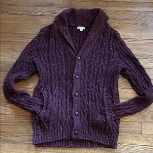 Merona Burgundy Speckled Cardigan